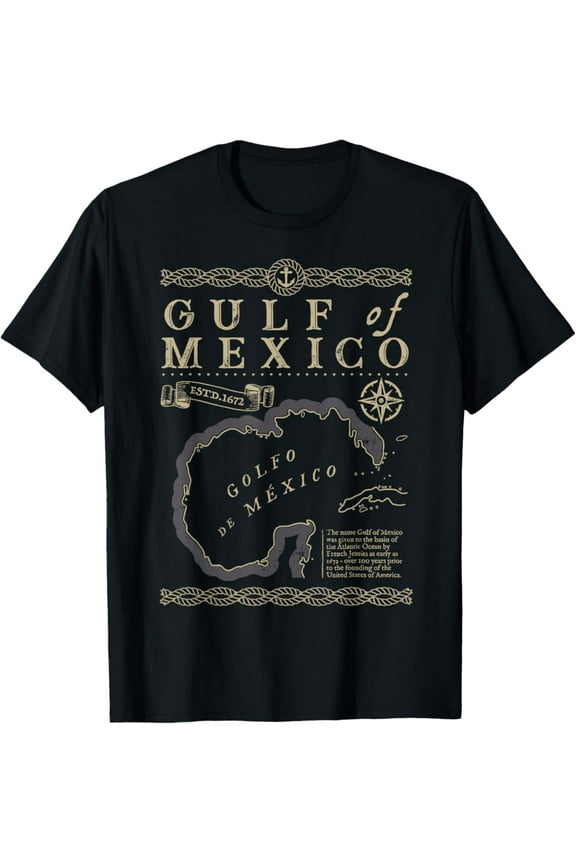Retro Gulf Of Mexico Est 1550 Mexican Flag For Men Women Hot Trending T-Shirt Unisex S To 5Xl