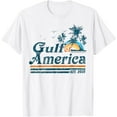 thumbnail image 1 of Gildan Retro Gulf Of Us America 2025 American Flag Gulf Mexico Hot Trending T-Shirt Unisex S To 5Xl, 1 of 3