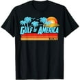 thumbnail image 1 of Gildan Retro Gulf Of Usa America 2025 American Flag Gulf Mexico Hot Trending T-Shirt Unisex S To 5Xl, 1 of 3