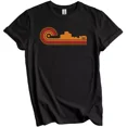 thumbnail image 1 of Gildan Retro Style Troy Michigan Skyline T-Shirt Gift for Men Women Unisex Tee, 1 of 3