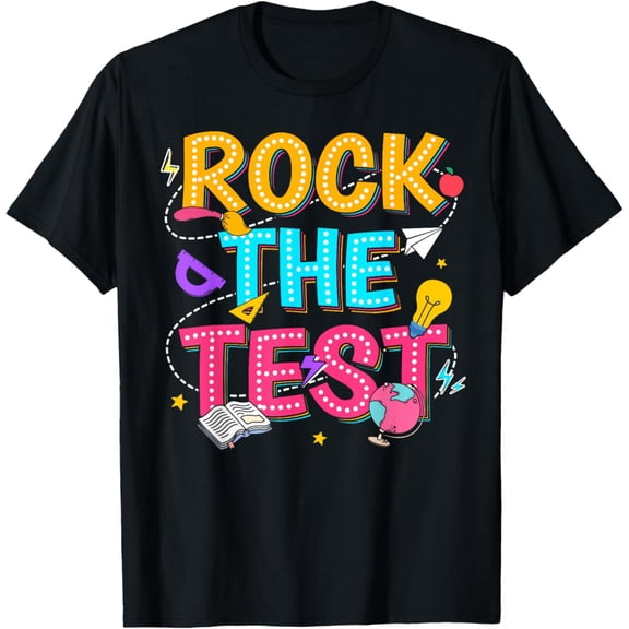 Gildan Rock The Test Motivational Testing Day for Teacher Student T-Shirt Gift for Men Women Unisex Tee