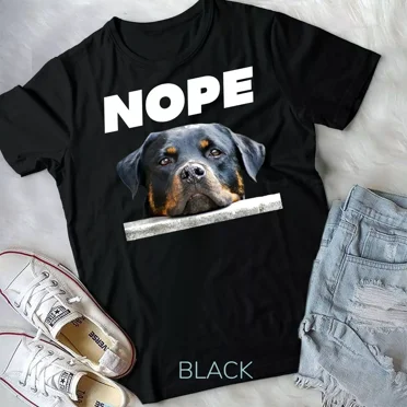 Gildan Rotweiller Nope Rottie Face Not Today Love My Rottweiler Dog Unisex T-shirt