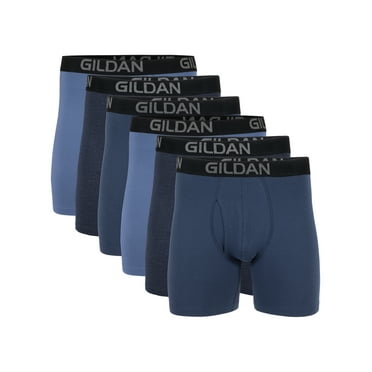 Gildan Men's Cotton Stretch Boxer Brief Underpants, 6-Pack, Sizes S-2XL