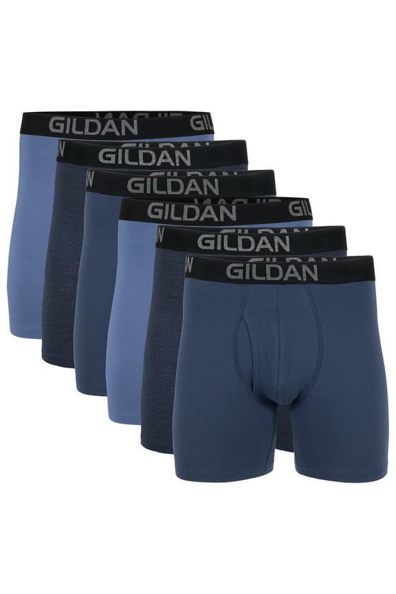 Men's Cotton Stretch Boxer Brief Underpants, 6-Pack, Sizes S-2XL