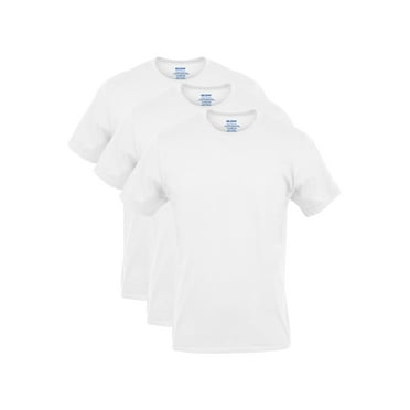 Gildan Men's Cotton Stretch Crew Neck Short Sleeve T Shirt, 3-Pack, Sizes S-2XL