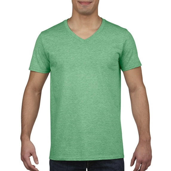 Gildan SftStyle VNeck HthIrish