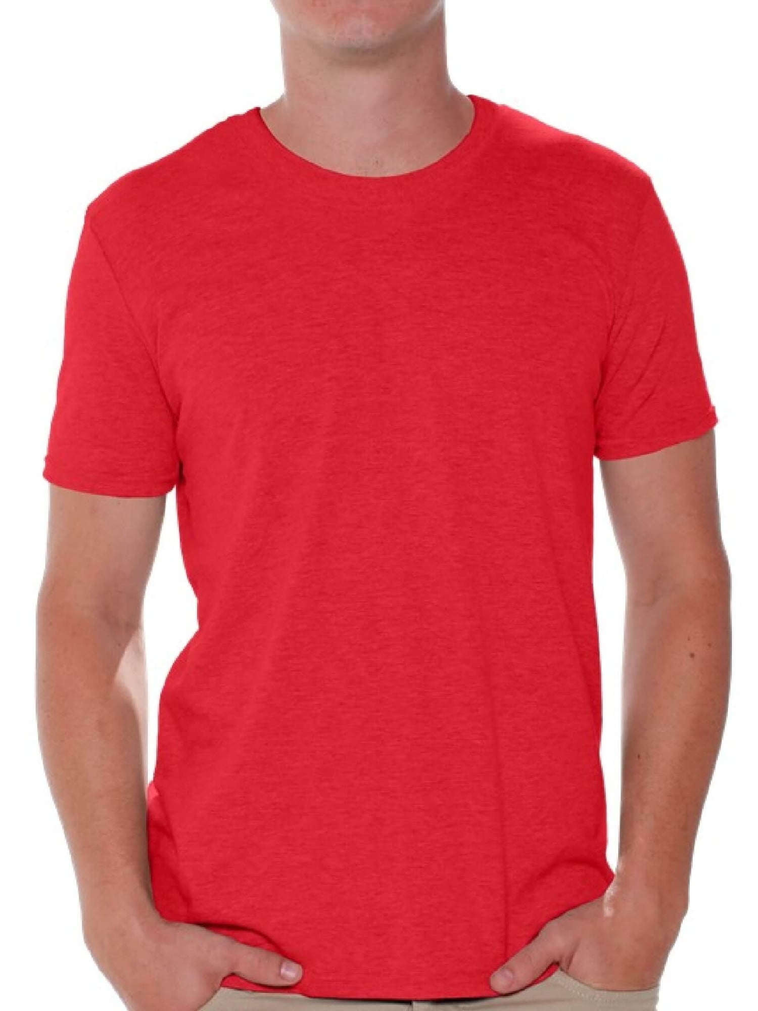 Gildan Shirts for Men Short Sleeve Tshirts Mens Classic Outwear Cotton  Men's Shirt Blank Tee Shirts 