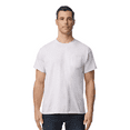 thumbnail image 1 of Gildan Short Sleeve Pocket T-Shirt - Dryblend, Men Crewneck Classic Fit Tee, White, S, 1 of 5