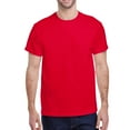 thumbnail image 1 of Gildan Short Sleeve T-Shirt -GR50, Men's Crew Neck Tee 100% Heavy CottonT-Shirt, (XL, Red), 1 of 5