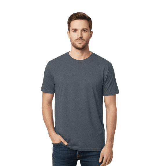 Gildan Short Sleeve T-Shirt -GR50 Men's Crew Neck Tee 50/50 Cotton/Polyester, Dark Heather S
