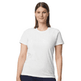 thumbnail image 1 of Gildan Short Sleeve T-Shirt, Women's Softstyle White Cotton Tee, Semi Fit Casual Wear, Sizes S-2XL, 1 of 5