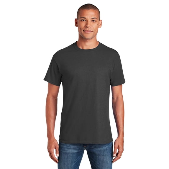 Gildan Short Sleeve T-Shirt for Men - 3XL Size | 100 Heavy Cotton Crew Neck Tee, Charcoal, 5.3 oz