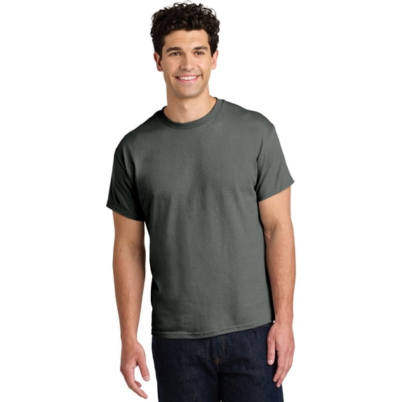 Gildan Short Sleeve T-Shirt for Men, Heavy Cotton Crewneck Classic Shirt, Charcoal Tee, S