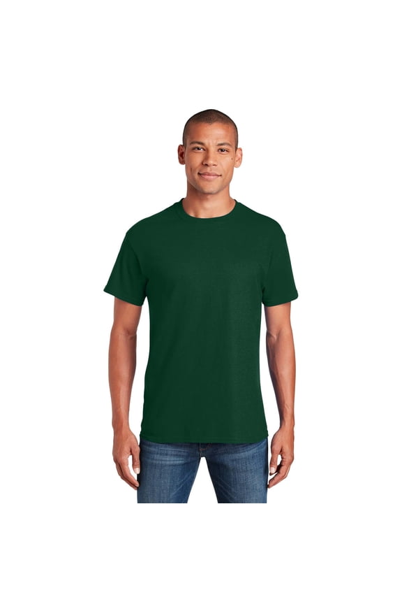 Short Sleeve T-Shirt for Men, Ultra Cotton Crewneck Classic Shirt, Forest Green, XL
