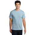thumbnail image 1 of Gildan Short Sleeve T-Shirt for Men, Heavy Cotton Crewneck Classic Shirt, Light Blue Tee, 2XL, 1 of 5