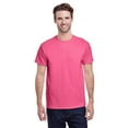 thumbnail image 1 of Gildan Short Sleeve T-Shirt for Men, Heavy Cotton Crewneck Classic Shirt, Safety Pink Tee, 4XL, 1 of 5