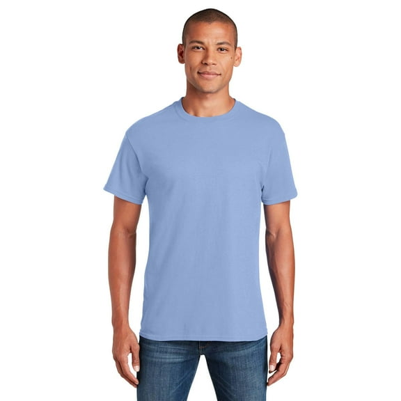 Gildan Short Sleeve T-Shirt for Men - XL Size | 100 Heavy Cotton Crew Neck Tee, Carolina Blue, 5.3 oz