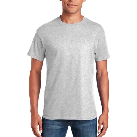 Gildan - Short Sleeve T-Shirt for Men's – 3XL Size | 100% Heavy Cotton Crew Neck Tee, Assorted Color T-Shirt, 5.3 Oz | Single Pack - Ash