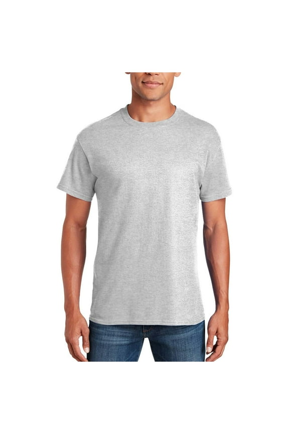 - Short Sleeve T-Shirt for Men's – 3XL Size | 100% Heavy Cotton Crew Neck Tee, Assorted Color T-Shirt, 5.3 Oz | Single Pack - Ash