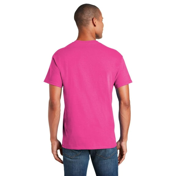 Gildan - Short Sleeve T-Shirt for Men's – L Size | 100% Heavy Cotton Crew Neck Tee, Assorted Color T-Shirt, 5.3 Oz | Single Pack - Heliconia