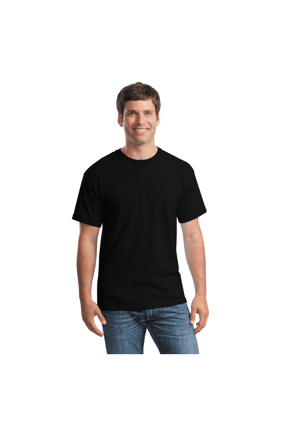 - Short Sleeve T-Shirt for Men's - S Size | 100% Heavy Cotton Crew Neck Tee, Assorted Color T-Shirt, 5.3 Oz | Single Pack – Black