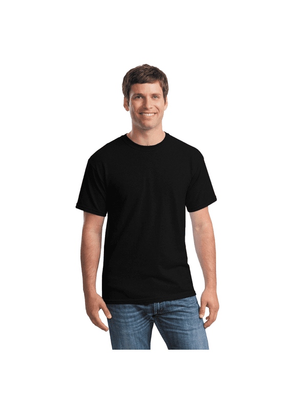 - Short Sleeve T-Shirt for Men's - S Size | 100% Heavy Cotton Crew Neck Tee, Assorted Color T-Shirt, 5.3 Oz | Single Pack – Black