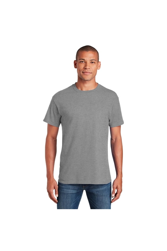 - Short Sleeve T-Shirt for Men's – S Size | 100% Heavy Cotton Crew Neck Tee, Assorted Color T-Shirt, 5.3 Oz | Single Pack - Sport Grey