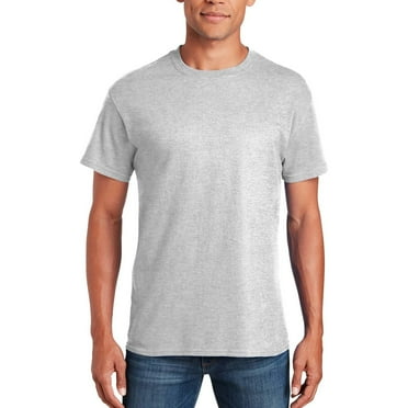 Gildan - Short Sleeve T-Shirt for Men's - XL Size | 100% Heavy Cotton Crew Neck Tee, Assorted Color T-Shirt, 5.3 Oz | Single Pack – Ash