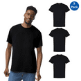 thumbnail image 1 of Gildan Short Sleeves T-Shirt for Men, Black Pure Heavy Cotton Casual Tee, 3 Pack, S, 1 of 5