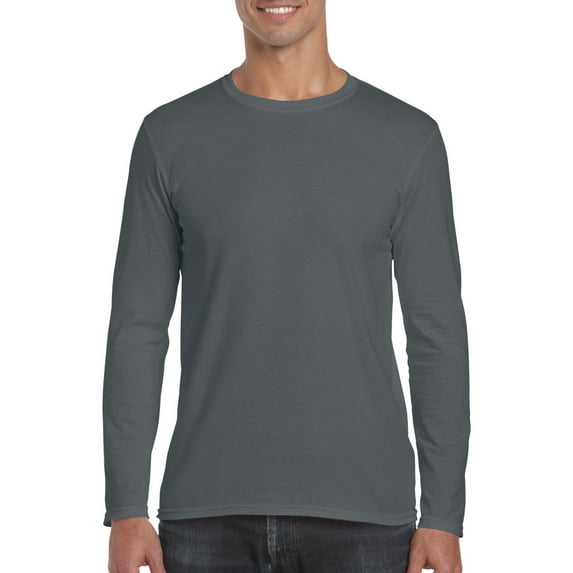 Gildan Soft Style L/S T Charcl