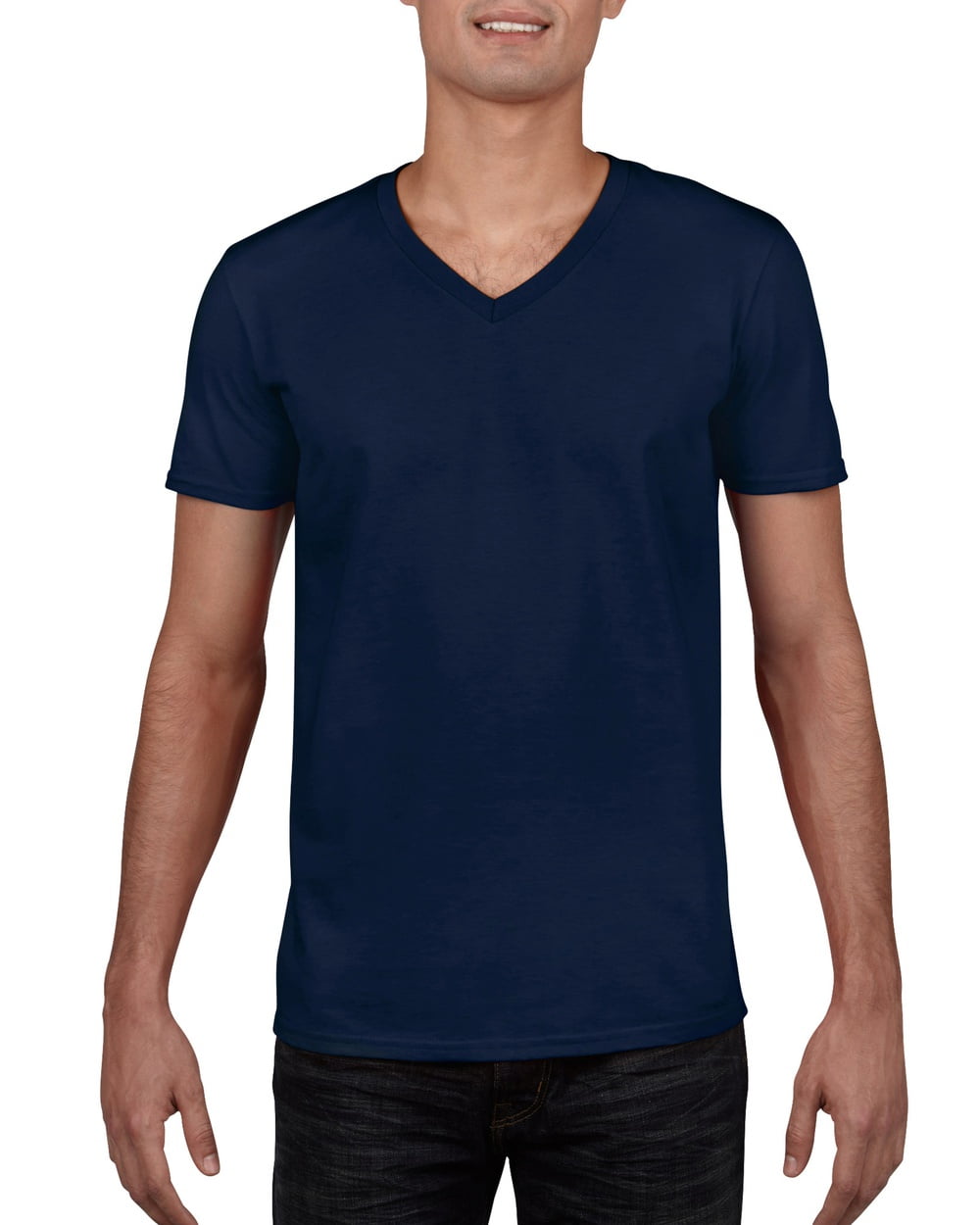 Gildan Soft Style V-Neck Navy - Walmart.com