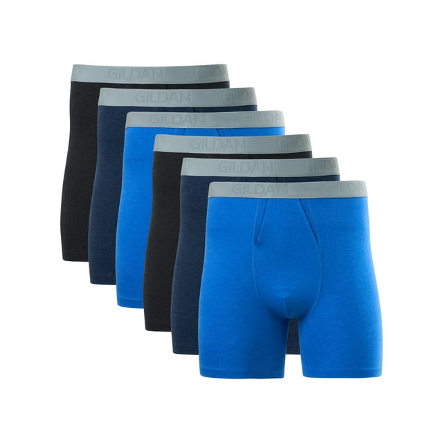 Gildan SoftStyle Adult Men's Boxer Briefs, 6-Pack, Sizes S-2XL