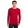 thumbnail image 1 of Gildan Softstyle Cotton with Long Sleeve T-Shirt, Crewneck Rib Collar Cherry Red Tee, 2XL, 1 of 5