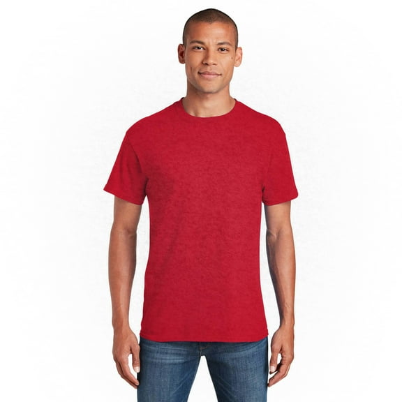Gildan Softstyle Crewneck CVC T-Shirts, 60/40 Cotton/Polyester Adult Short Sleeve Tee, XL Red Mist
