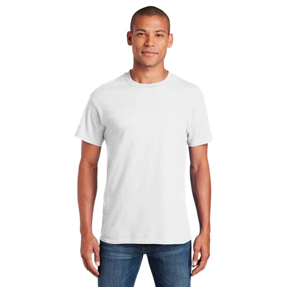 Gildan Softstyle Crewneck CVC T-Shirts, 60/40 Cotton/Polyester Adult Short Sleeve Tee, XL White