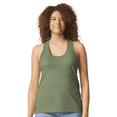 thumbnail image 1 of Gildan Softstyle Cvc Racerback Tank Top, Women's Sleeveless Semi-Fitted Tank, Cactus, S, 1 of 5