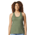 thumbnail image 1 of Gildan Softstyle Cvc Racerback Tank Top, Women's Sleeveless Semi-Fitted Tank, Cactus, S, 1 of 5