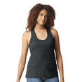thumbnail image 1 of Gildan Softstyle Cvc Racerback Tank Top, Women's Sleeveless Semi-Fitted Tank, Pitch Black Mist, XL, 1 of 5