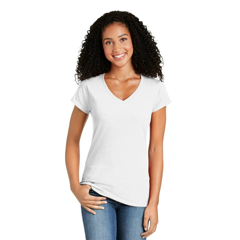 gildan ladies v neck