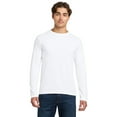 thumbnail image 1 of Gildan Softstyle Men's Crewneck Long Sleeve T-Shirt, Lightweight Modern Fit Classic Tee, White, 2XL, 1 of 5