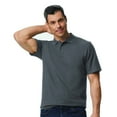 thumbnail image 1 of Gildan Softstyle Men's Pique Polo Shirt, Charcoal, Sizes S-3XL, Short Sleeve, Classic, 100 Cotton, 1 of 5