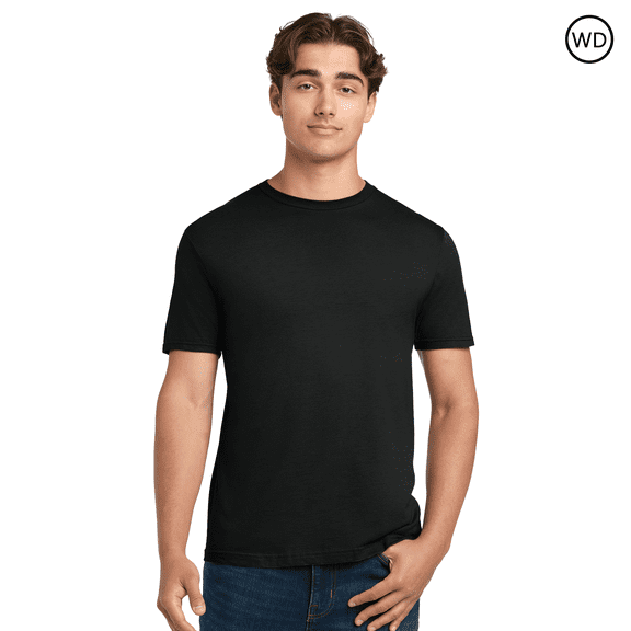 Gildan Softstyle Midweight Short Sleeve Cotton T-Shirt for Men, Pitch Black, M