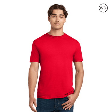 Gildan Softstyle Midweight Short Sleeve Cotton T-Shirt for Men, Red, L