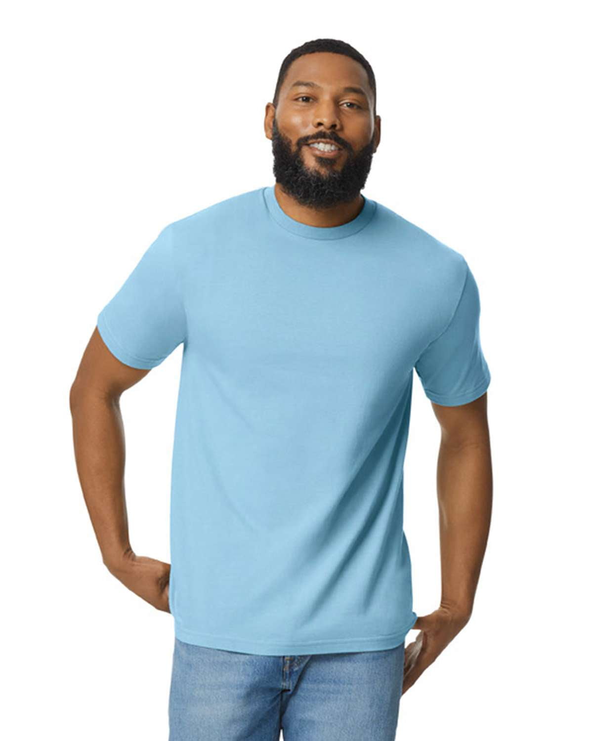 Gildan - Softstyle Midweight T-Shirt - 65000 - Stone Blue - Size