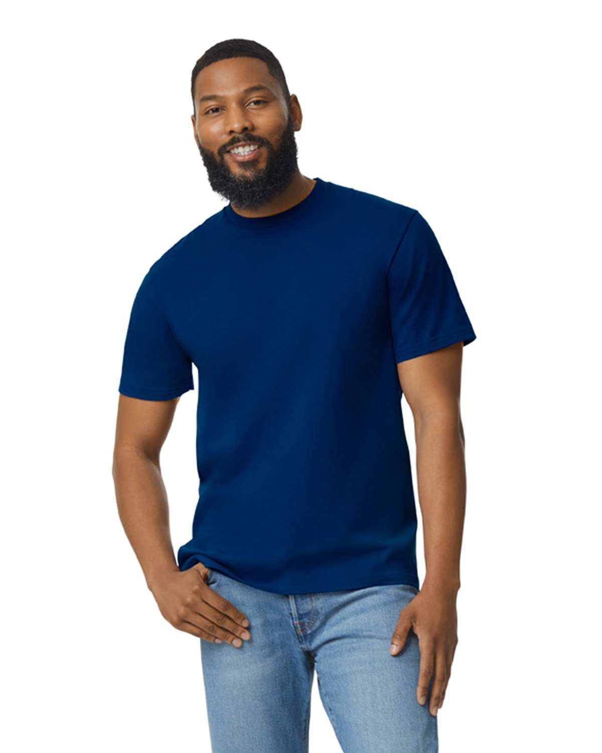 Gildan - Softstyle Midweight T-Shirt - 65000 - Stone Blue - Size