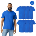 thumbnail image 1 of Gildan Softstyle Royal T-Shirt for Men Pack of 6 | 100 Cotton, Short Sleeve, Crew Classic Shirt, M, 1 of 5