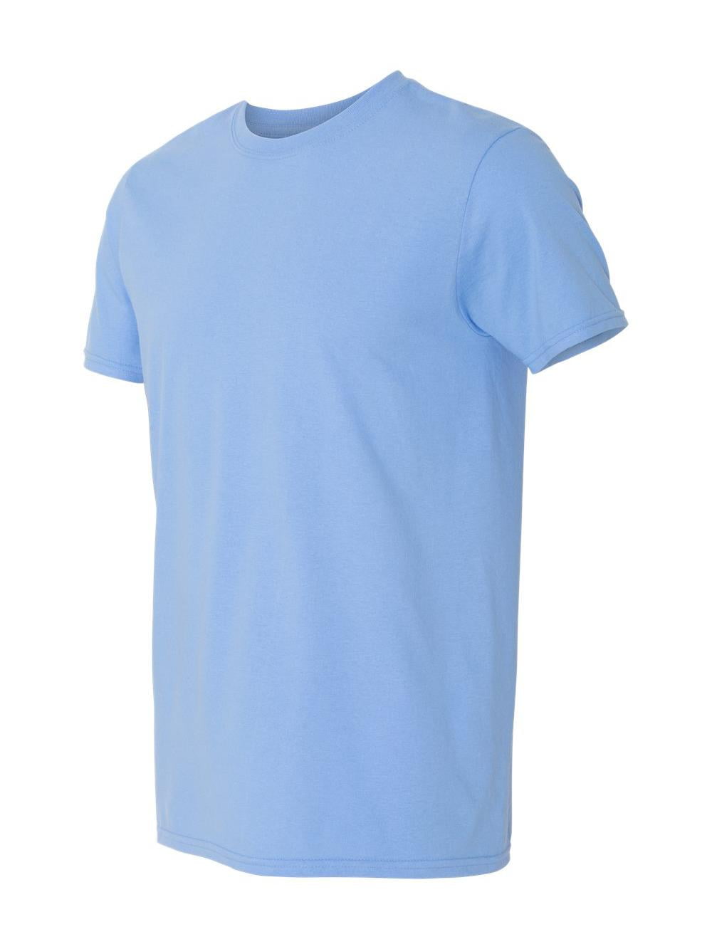 Gildan Men's Softstyle T-Shirt – Carolina Blue, Large, 100% Cotton Preshrunk