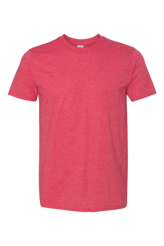 - Softstyle T-Shirt - 64000 - Heather Red - Size: M