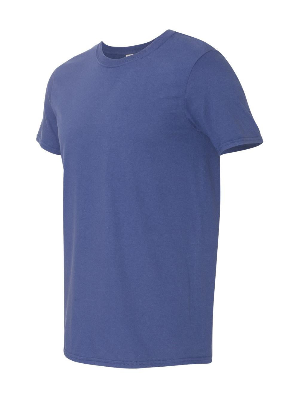 Tシャツ・カットソー RONRON LABEL LOGO CROP T SHIRT SOFT BLUE RR25BST4256SB Gildan - Softstyle T-Shirt - 64000 - Metro Blue - Size: L