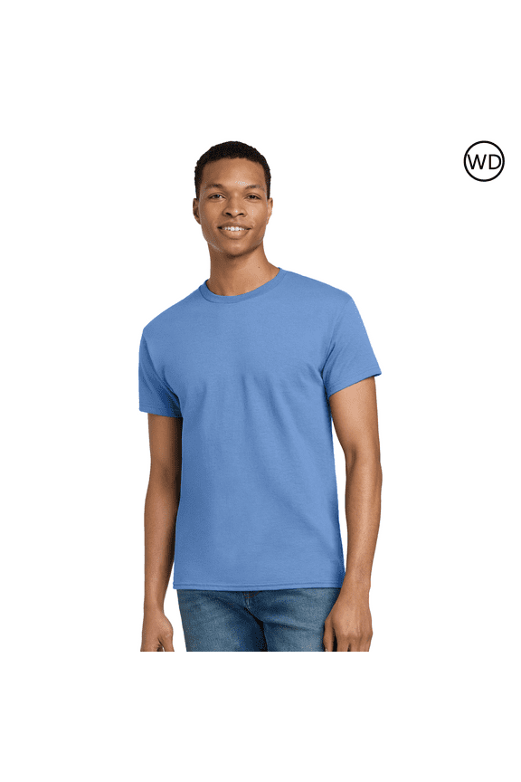 Softstyle T-Shirt, Men's Crewneck Tee for Arts and Craft, 100 Ring-Spun Cotton, Carolina Blue, XL